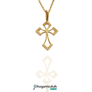14 Ayar Altın Haç Kolye Ucu