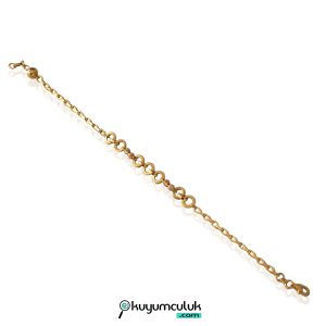 14 Ayar Altın Yuvarlak Halka Bileklik