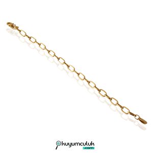 14 Ayar Altın Sarı Ataç Bileklik