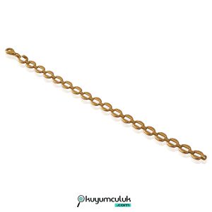 14 Ayar Geometrik Altın Bileklik