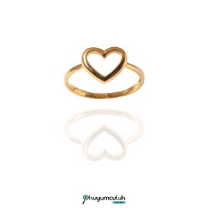 14 Ayar Kalp Yüzük