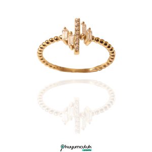 Baget Taşlı Tasarım Yüzük