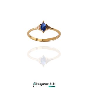 Mavi Taşlı Yüzük