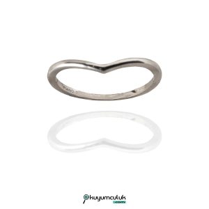 V Model 14 Ayar Altın Yüzük