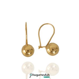 Sallantılı Parlak Top Küpe